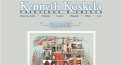 Desktop Screenshot of kennethkoskelapaintingsandprints.com